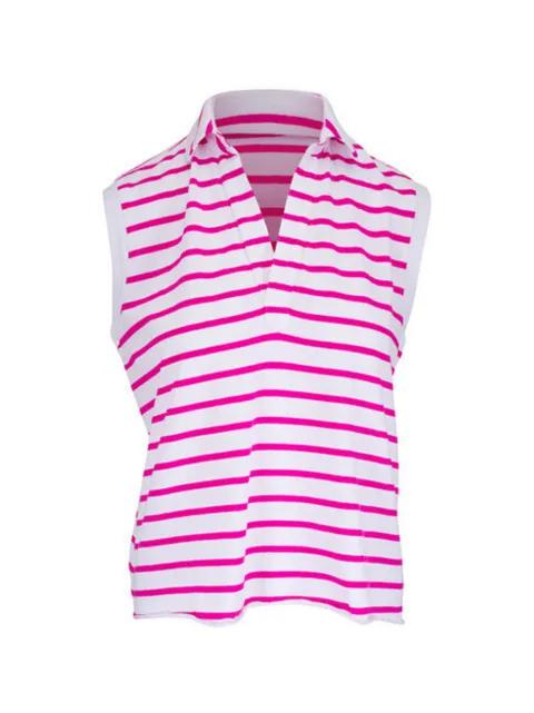 Olivia striped polo top by FRANK&EILEEN
