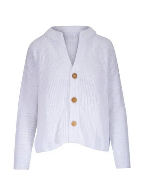 button placket cardigan by FRANK&EILEEN