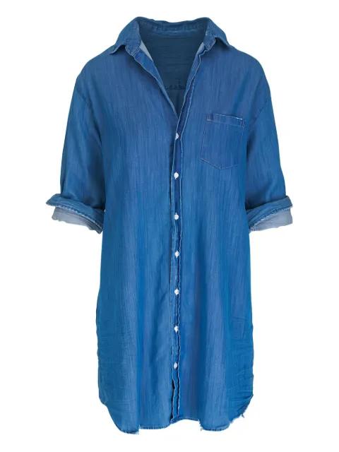 cotton mini shirt dress by FRANK&EILEEN