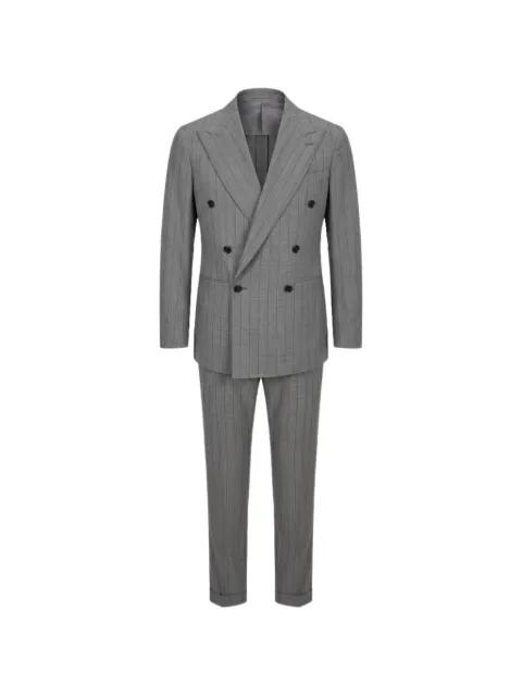 Beckham double-breasted pinstriped suit by FRANZESE COLLECTION