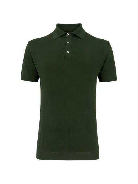 Gossip ribbed-trim polo shirt by FRANZESE COLLECTION