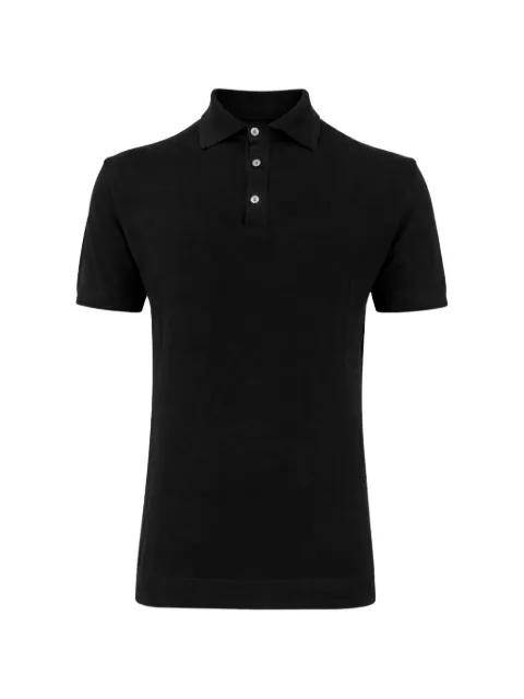Gossip ribbed-trim polo shirt by FRANZESE COLLECTION