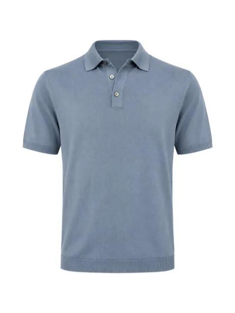 Gossip ribbed-trim polo shirt by FRANZESE COLLECTION