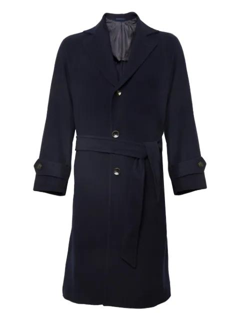 Stefano De Martino belted coat by FRANZESE COLLECTION
