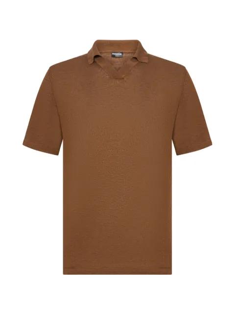 V-neck knitted T-shirt by FRANZESE COLLECTION