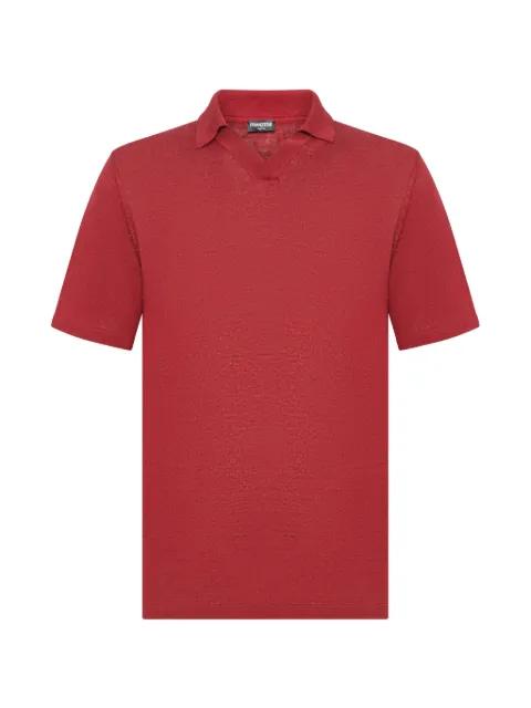 V-neck ribbed T-shirt by FRANZESE COLLECTION