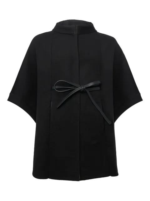 belted cape by FRANZESE COLLECTION