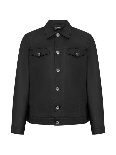 button flap-pocket jacket by FRANZESE COLLECTION