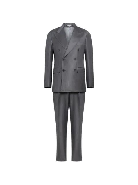pinstripe double-breasted suit by FRANZESE COLLECTION