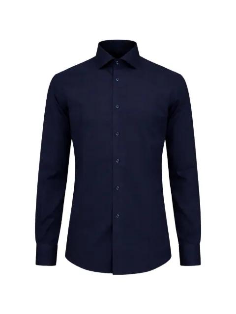 pointed-collar long-sleeves shirt by FRANZESE COLLECTION