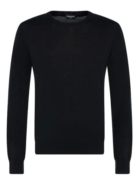 ribbed crew neck sweater by FRANZESE COLLECTION