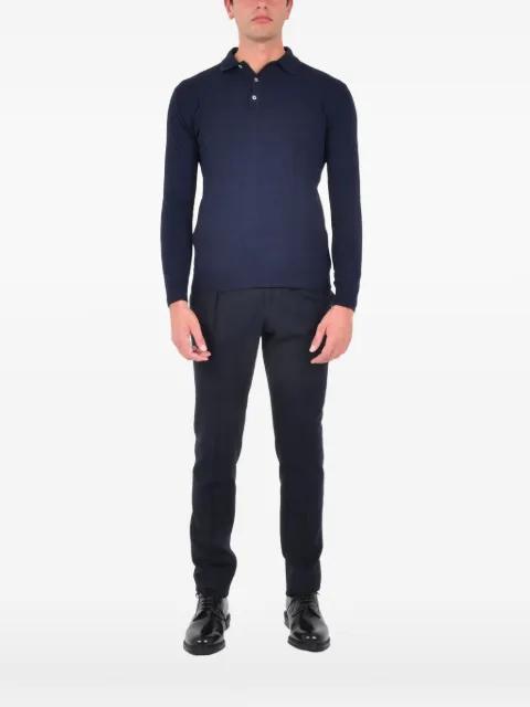 ribbed polo collar by FRANZESE COLLECTION