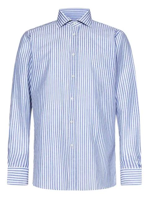 spread-collar striped shirt by FRANZESE COLLECTION