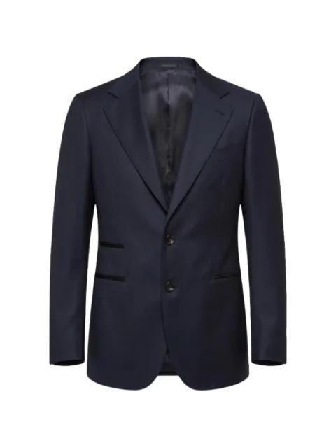 wool single-breasted blazer by FRANZESE COLLECTION