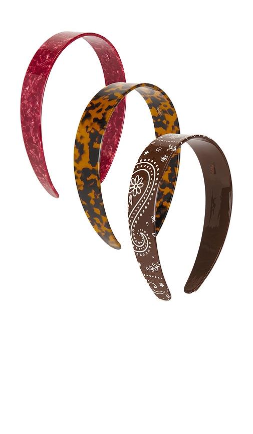 Frasier Sterling Bandana Headband Set in Multi by FRASIER STERLING