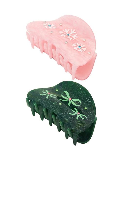 Frasier Sterling Winter Wonderland Crystal Claw Clip Set Of 2 in Beauty: Multi by FRASIER STERLING Frasier Sterling Winter Wonderland Crystal Claw Clip Set Of 2 in Beauty: Multi by FRASIER STERLING