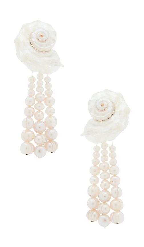 Frasier Sterling X For Love & Lemons Tidal Treasure Earrings in Ivory by FRASIER STERLING