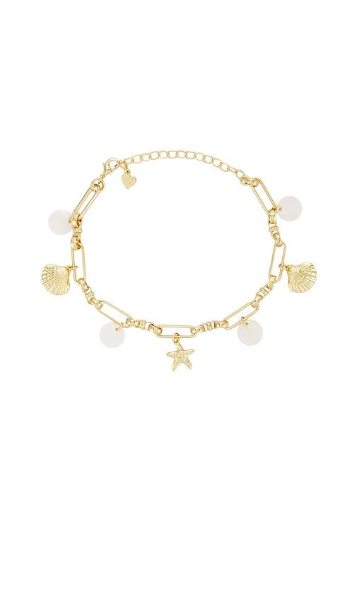 Frasier Sterling X For Love & Lemons Tide Pool Anklet in Metallic Gold by FRASIER STERLING