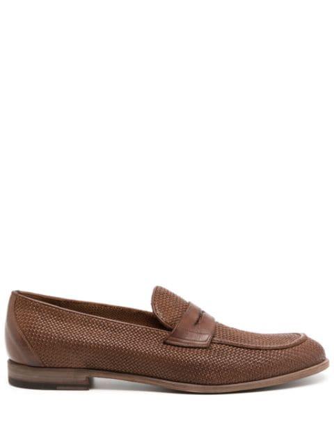 interwoven leather loafers by FRATELLI ROSSETTI