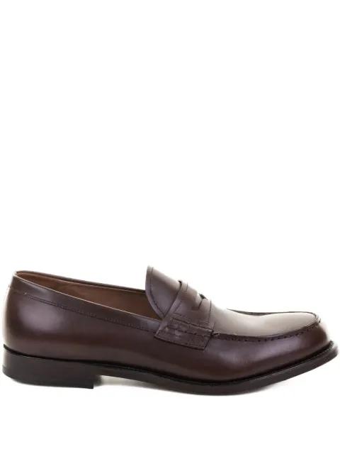 penny slot-detail leather loafers by FRATELLI ROSSETTI
