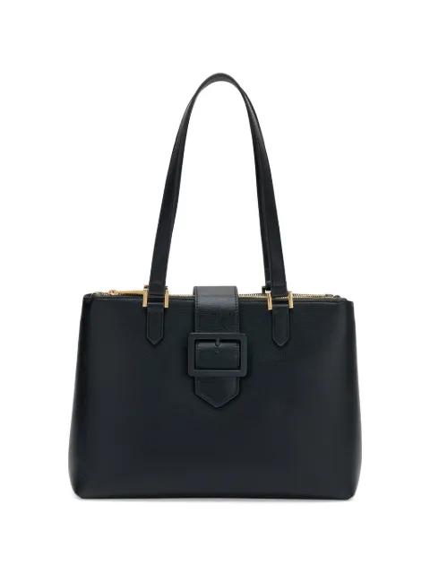 buckle-detail pebbled tote bag by FRAU