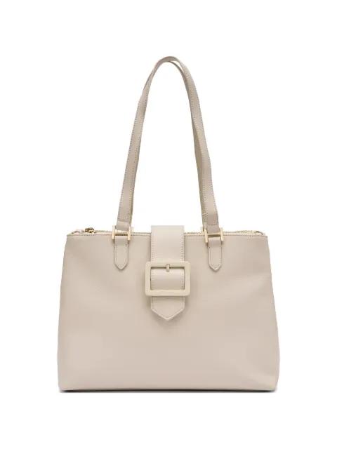 buckle-detail pebbled tote bag by FRAU