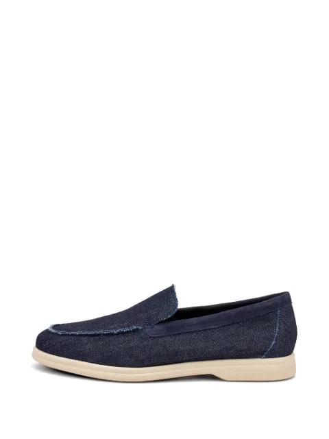 deconstructed denim loafers by FRAU