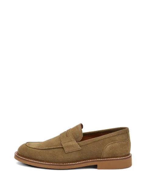 distressed-effect suede loafers by FRAU