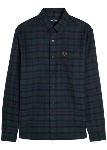 Blackwatch tartan flannel shirt by FRED PERRY
