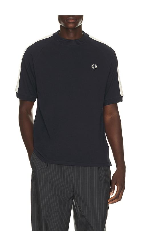 Fred Perry Cable Taped T-Shirt in Blue by FRED PERRY