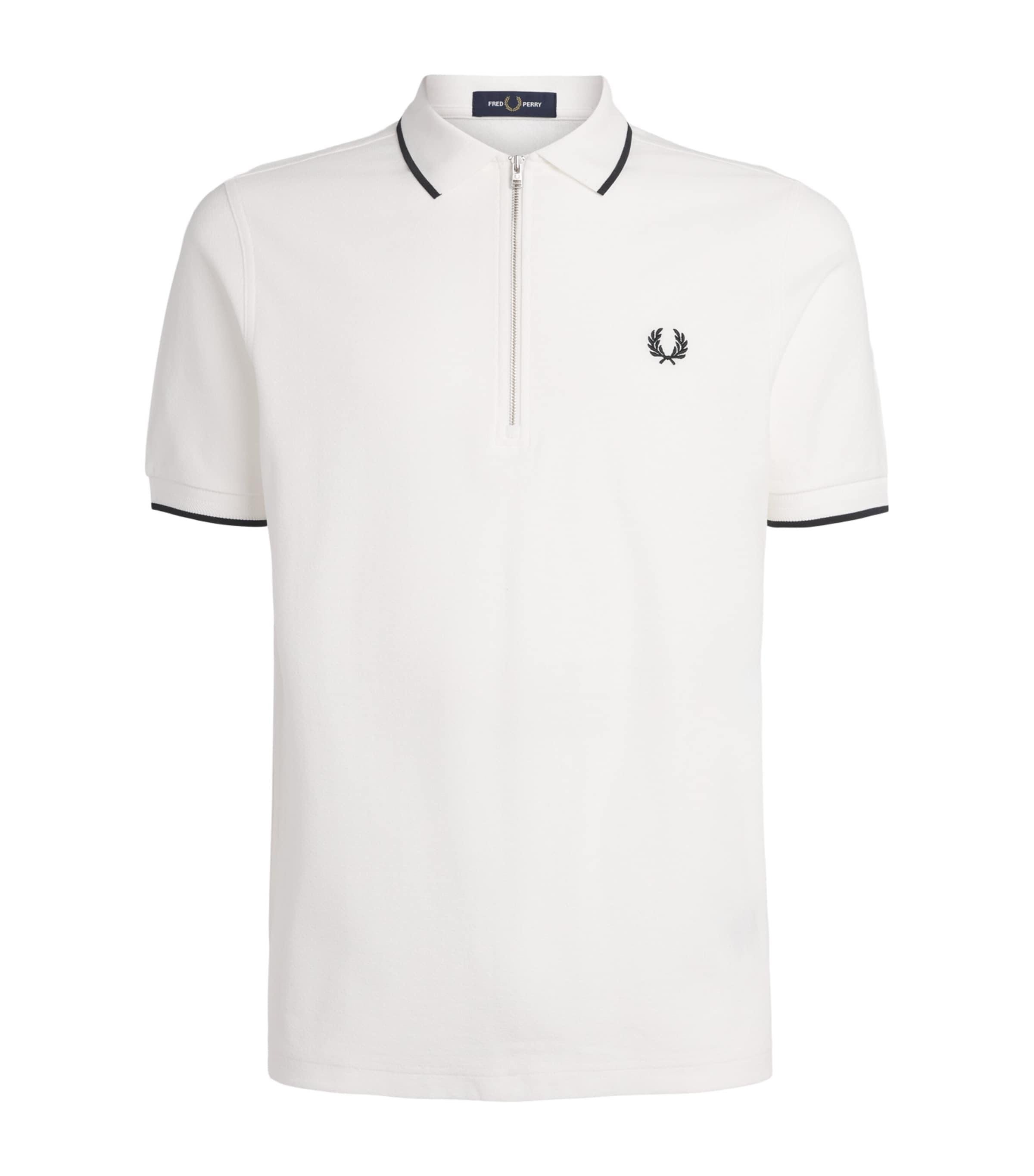 Fred Perry Cotton Crepe Piqué Polo Shirt by FRED PERRY