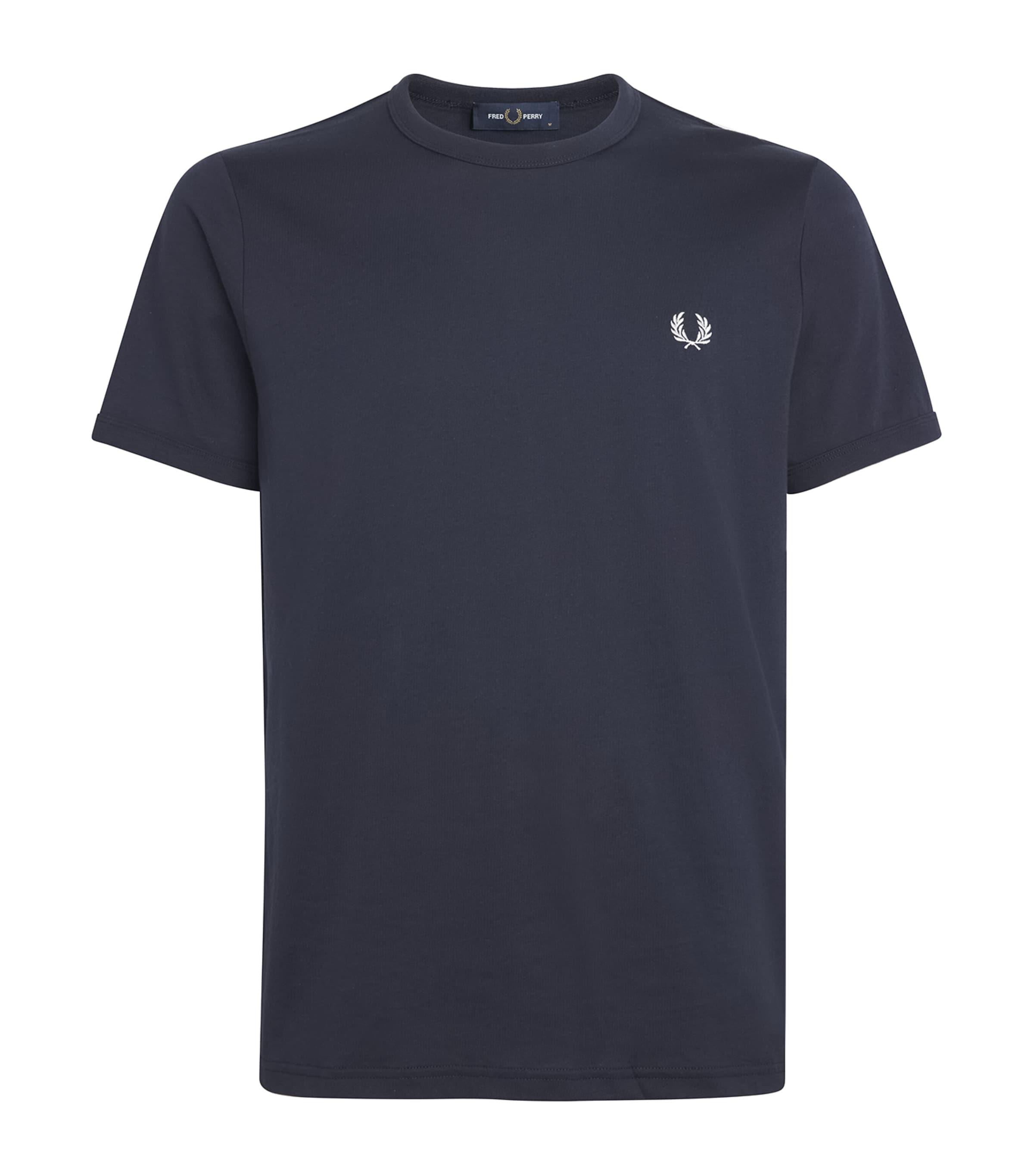 Fred Perry Cotton Ringer Logo T-Shirt by FRED PERRY