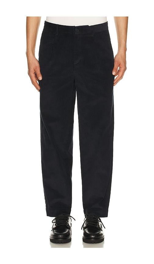 Fred Perry Tapered Corduroy Trouser in Navy by FRED PERRY