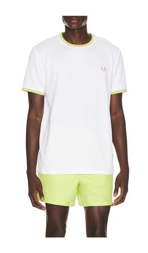Fred Perry Tennis T-Shirt in White by FRED PERRY