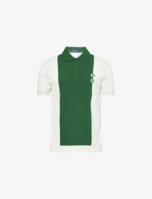 Fred Perry x Craig Green Contrast-Panel Short-Sleeves Cotton-Piqué Polo Shirt by FRED PERRY Fred Perry x Craig Green Contrast-Panel Short-Sleeves Cotton-Piqué Polo Shirt by FRED PERRY