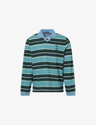 Fred Perry x Craig Green Striped Cotton Polo Shirt by FRED PERRY