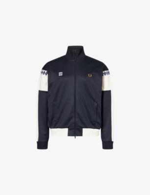 Fred Perry x Meyba Funnel-Neck  Jersey Track Jacket by FRED PERRY
