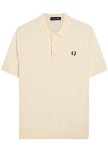 Logo-embroidered fine cotton-knit polo shirt by FRED PERRY