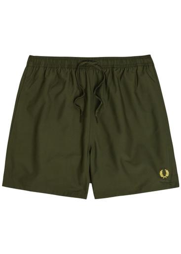 Logo-embroidered shell swim shorts by FRED PERRY