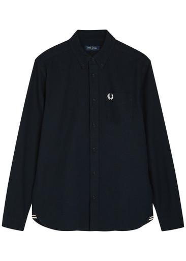 Oxford logo-embroidered cotton shirt by FRED PERRY