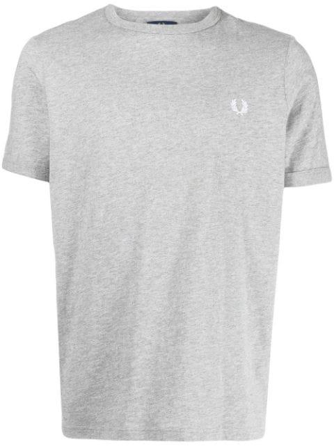 Ringer logo-embroidered T-shirt by FRED PERRY