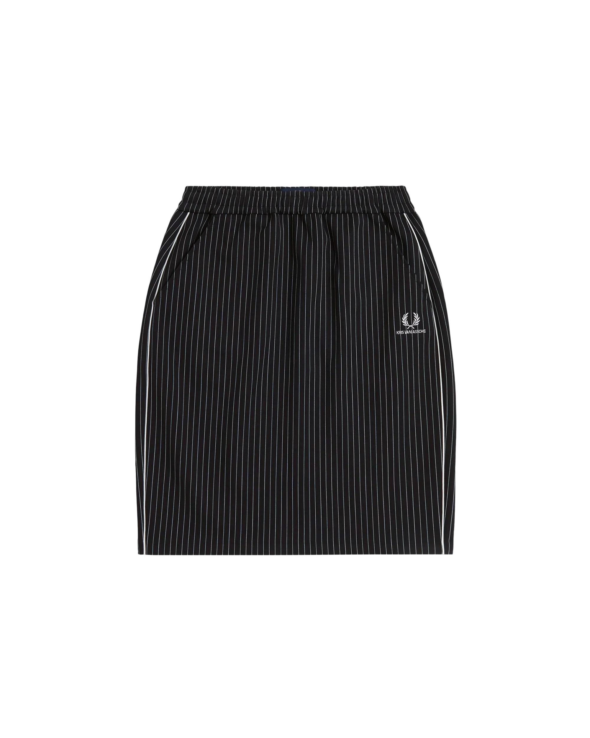 X Kris Van Asche pinstripe track skirt by FRED PERRY