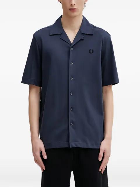 buttoned embroidered shirt by FRED PERRY