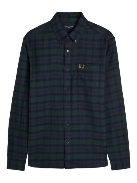 check-pattern shirt by FRED PERRY