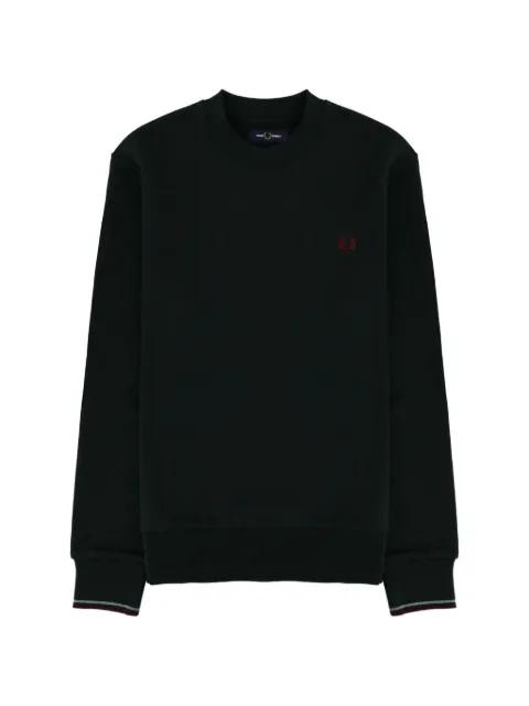 crew-neck logo-embroidered sweatshirt by FRED PERRY