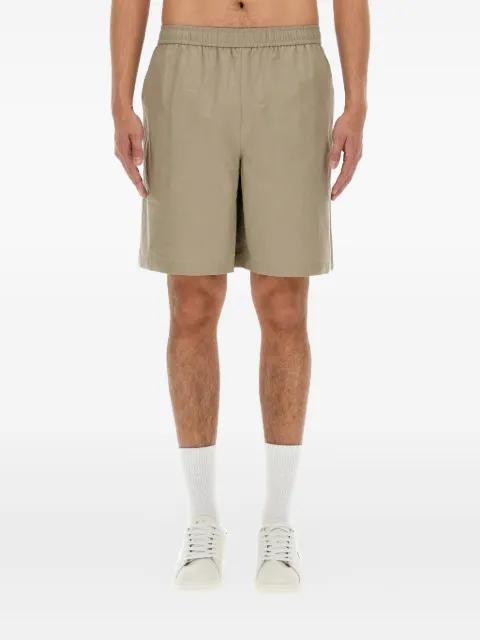 elasticated cotton shorts by FRED PERRY