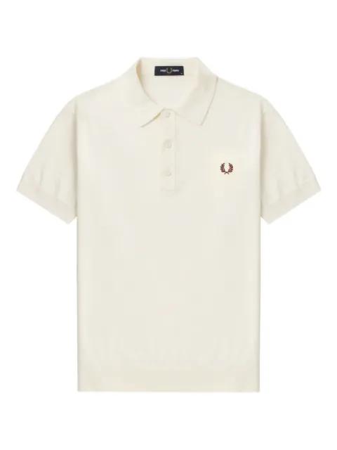 embroidered laurel-wreath polo shirt by FRED PERRY
