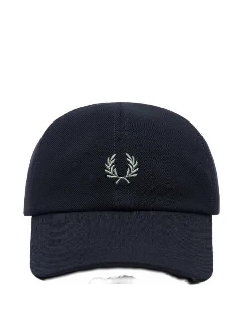 embroidered-logo cap by FRED PERRY