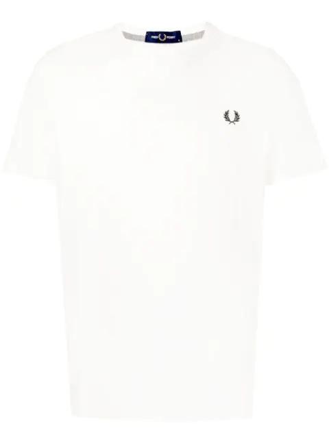 embroidered-logo cotton T-shirt by FRED PERRY