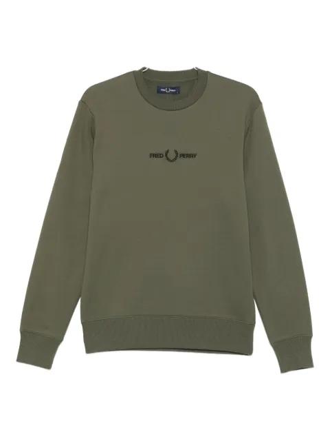 embroidered-logo sweatshirt by FRED PERRY